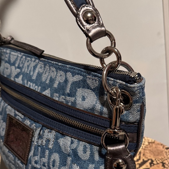 Coach Poppy Denim Graffiti Wordblock Signature Crossbody Bag 2011 - Picture 4 of 13